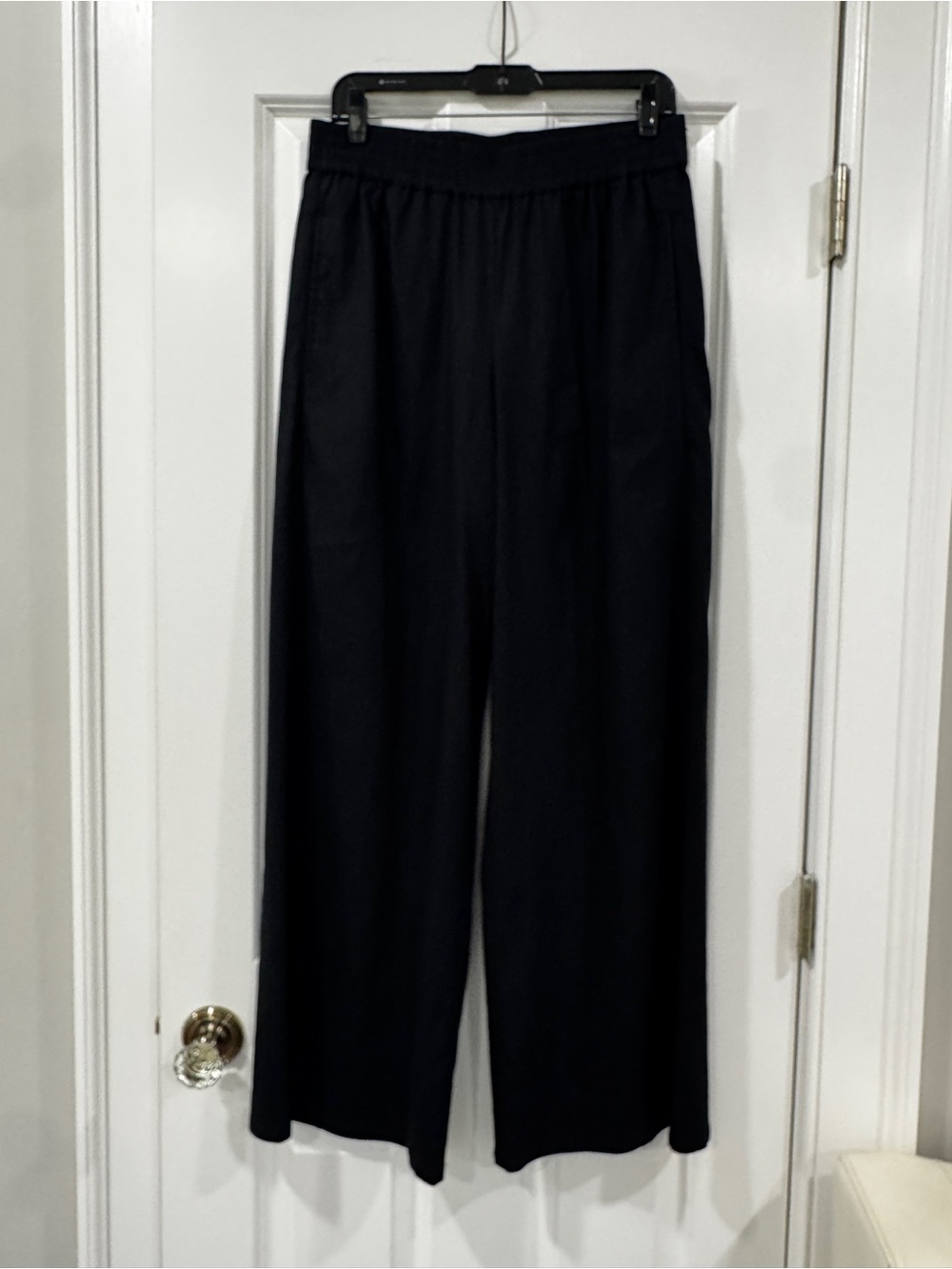 INC International Concepts Black Wide-Leg Pull-On Pants